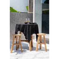 Het linnen tafelkleed - Zwart - 150x250 cm - House of Decor