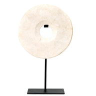 The Marble Disc op Standaard - Wit - L - House of Decor